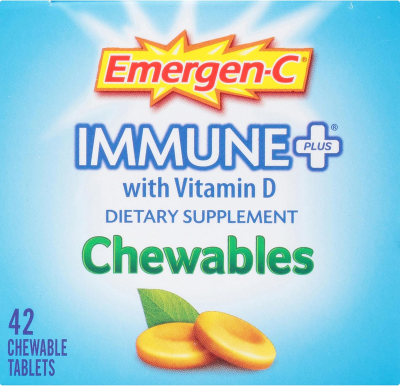 Emergen-C Immune+ Chewables 1000Mg Vitamin C with Vitamin D Tablet, Immune Suppo gallery