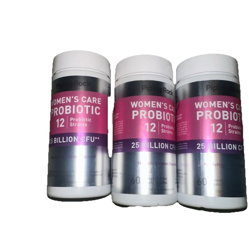 (3 Pack) Women’s Care Probiotic 12 Strains 25 Billion 60 Vegan Caps Exp: 09/26