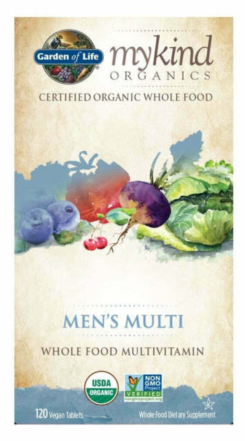 Garden of Life mykind Organics Men’s Multivitamin 120 Vegan Tablets Exp: 01/2028