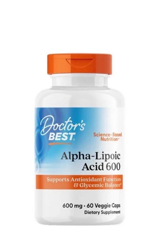 Alpha-Lipoic Acid 60 Veggie Caps 600 mg by Doctors Best Ex 11/27