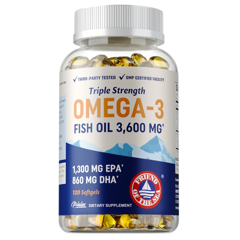 Triple Strength Omega 3 Fish Oil – Brain & Joint Support, with EPA and DHA