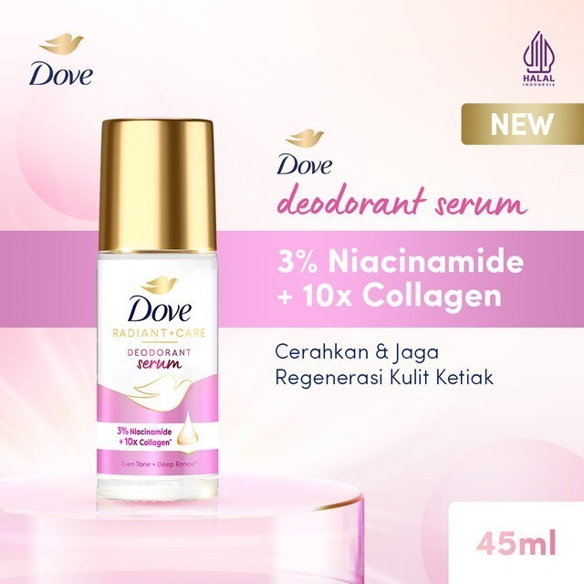 DOVE Deodorant Brightening Serum Niacinamide Collagen Booster 48h Protection 4X