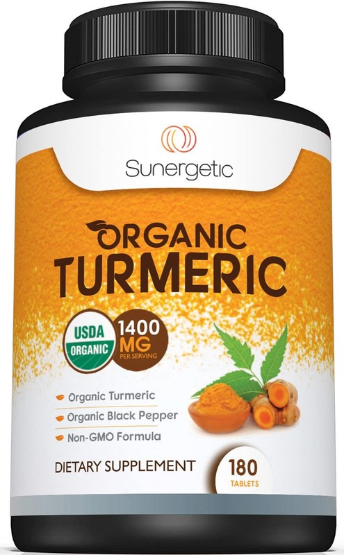 USDA Certified Organic Turmeric Supplement – Includes Organic Turmeric & Orga…