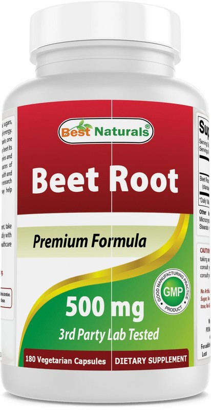 Best Naturals Beet Root Powder 500 Mg 180 Count Aids in Healthy Circulation
