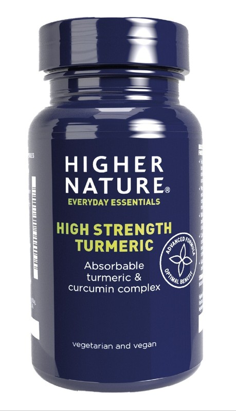 Higher Nature High Strength Turmeric Capsules (60) BBE 11/2027