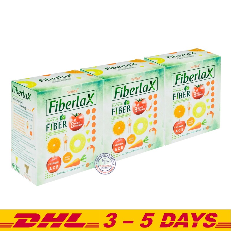 Fiberlax Verena Drink Dietary fiber, Weight Management – 10 Sachets x 3 Boxes