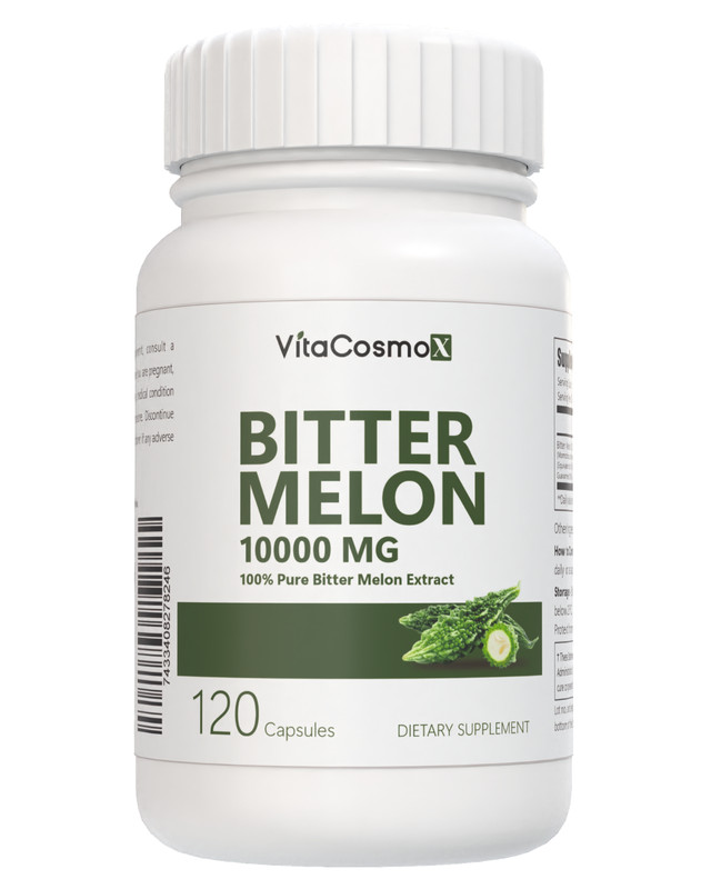 Extra Strength Bitter Melon Root 25:1 Extract, 10000 mg Strength, 120 Vegan Caps