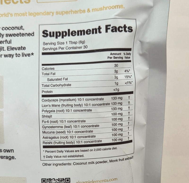 alcami elements Mushroom Coffee Creamer Superfood - Energy, Focus, Mood - 30 svg gallery