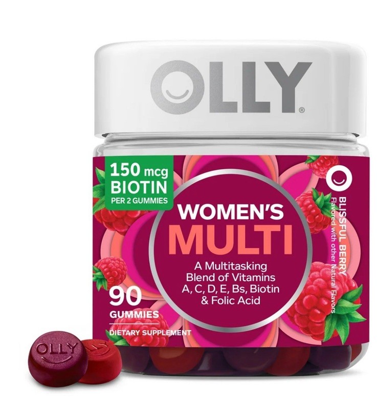 Olly The Perfect Women’s Multi Vitamin Gummies, Blissful Berry – 90 Count