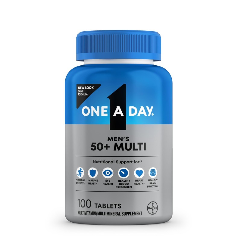 Men’s 50+ Multivitamins, Supplement with A, C, D, E and Zinc for Immune Healt…
