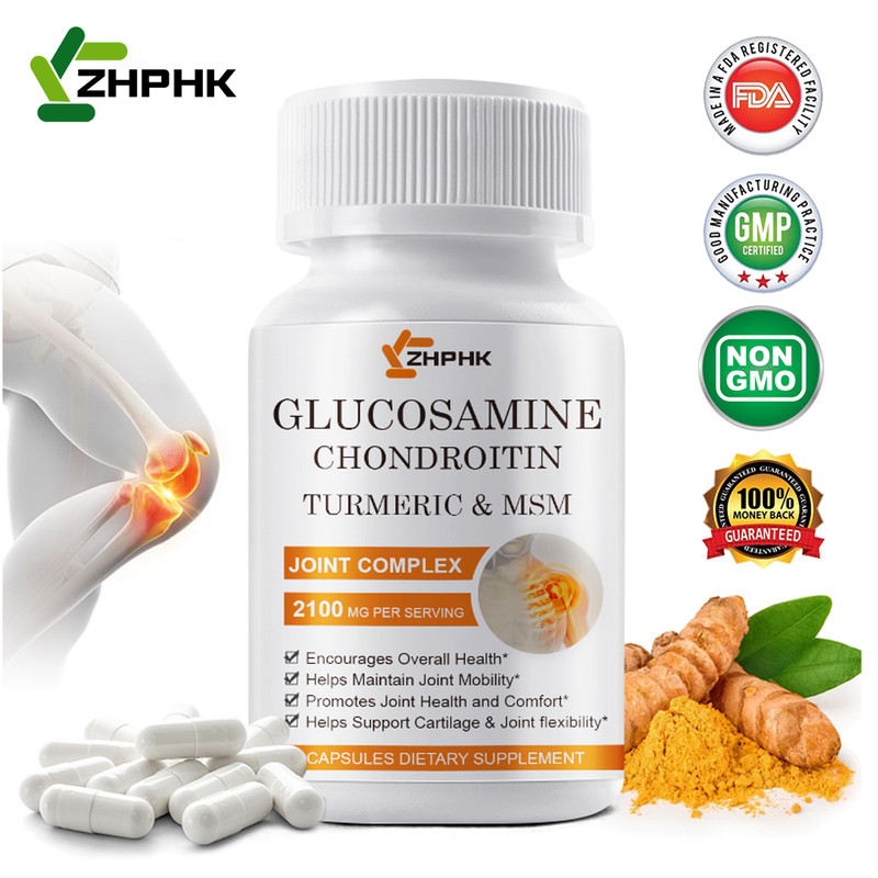 Glucosamine Chondroitin With Turmeric & MSM Triple Strength Joint Support 2100mg