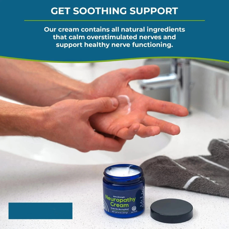 Basic Vigor Migrastil Neuropathy Relief Cream Strength for Feet Legs Hands gallery