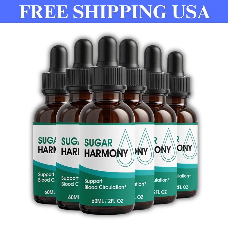 (6 Pack) Sugar Harmony Drops, SugarHarmony Maximum Strength Blood Support US