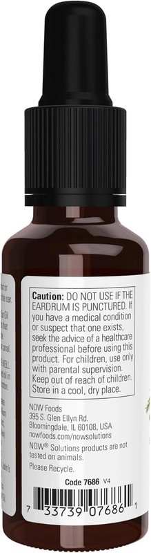 NOW Solutions, Ear Oil, Soothing Herbal Blend, Great on Mild Discomfort or Irrit gallery