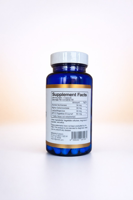 DIROBI Eat Anything Rx® | Xylose Isomerase Digestive Enzymes 60ct 🔥AUTHENTIC!🔥 gallery