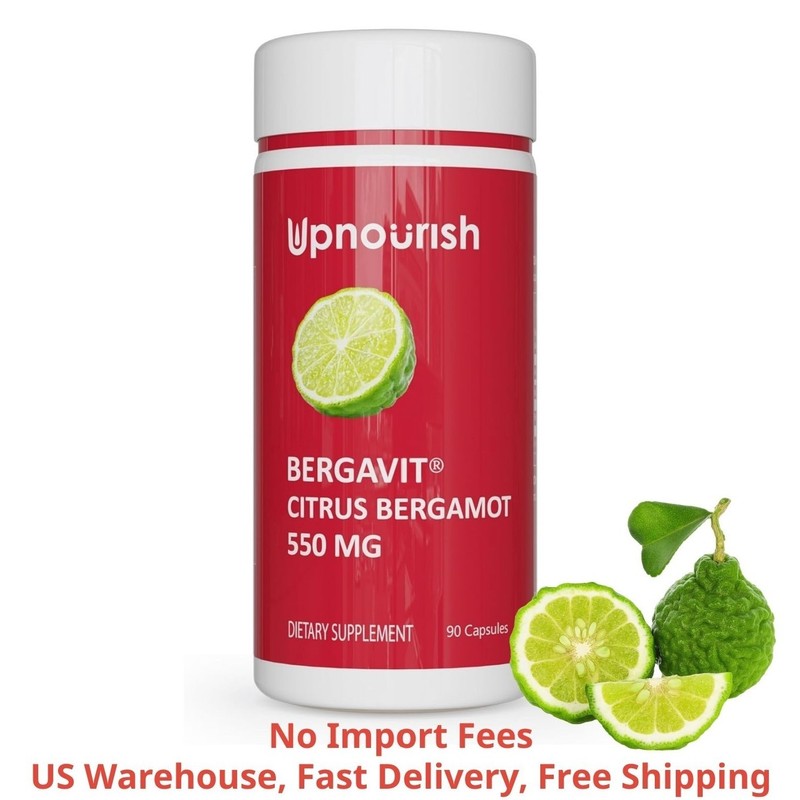 Italian Citrus Bergamot Extract 550mg – Apoyo para el colesterol, 90 cápsulas