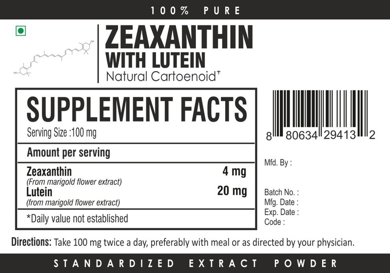 Zeaxanthin with Lutein Powder 20% - Eye Health Supplement for Vision Support gallery
