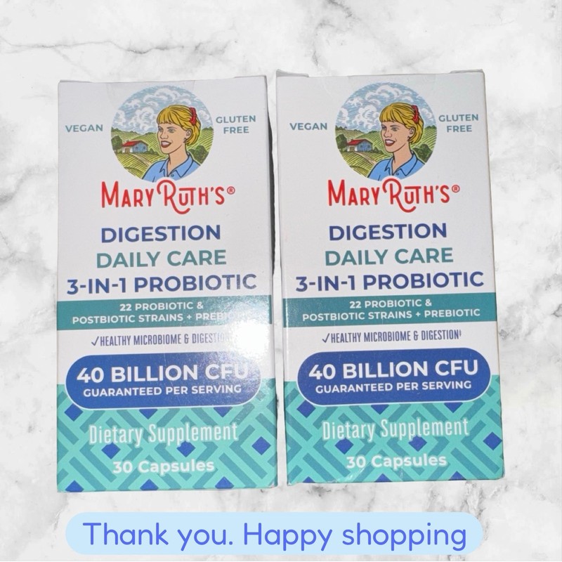 FOR 2 Mary Ruth’s Women’s Daily Care 3-in-1 Probiotic 30 Capsules Each EXP2027+