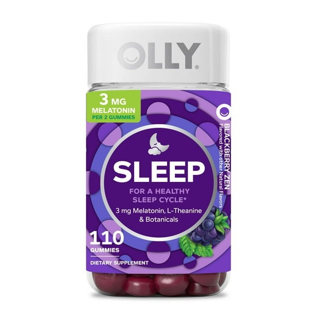 Lot of 5- Olly Sleep Gummies 110ct Blackberry Flavor EXP: 9/2026