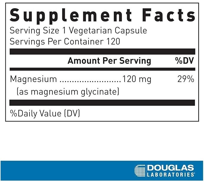 Magnesium Glycinate, 120mg, 120 Veg Capsules by Douglas Laboratories gallery