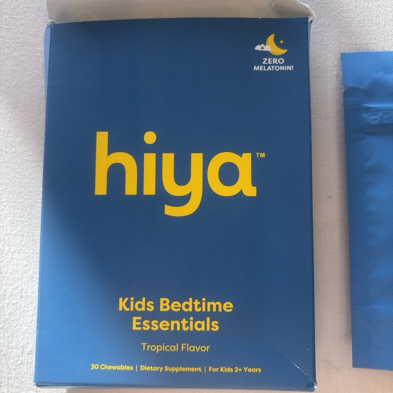 Sealed Hiya Kids Bedtime Essentials 30 Chewables Zero Melatonin gallery