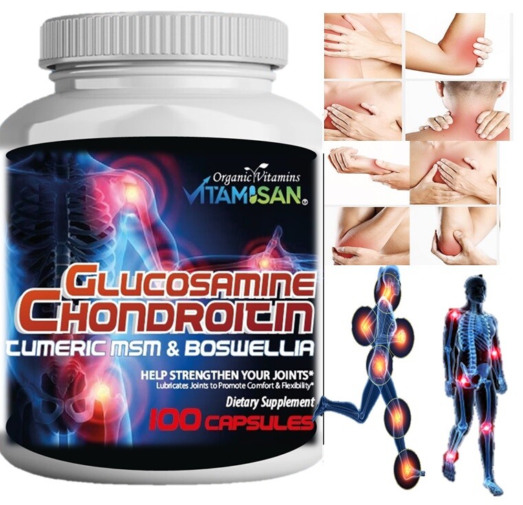Organic Supplements Joint Support Turmeric Glucosamine Anti Inflammatory support