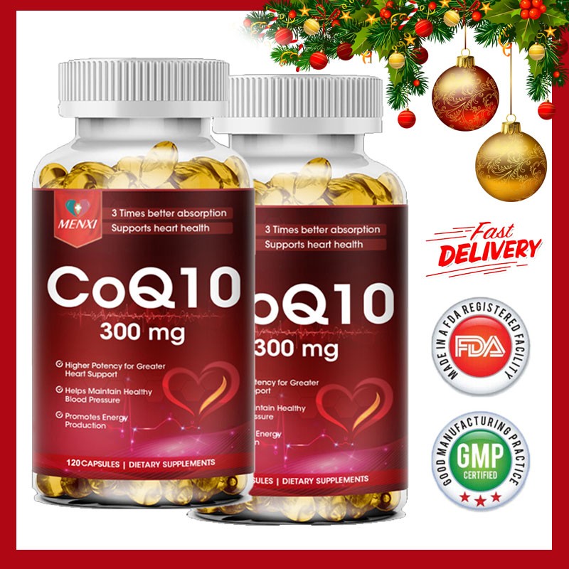 CoQ10 Coenzyme Q10 300mg Heart Support NON GMO Antioxidant Supplement 240 Caps