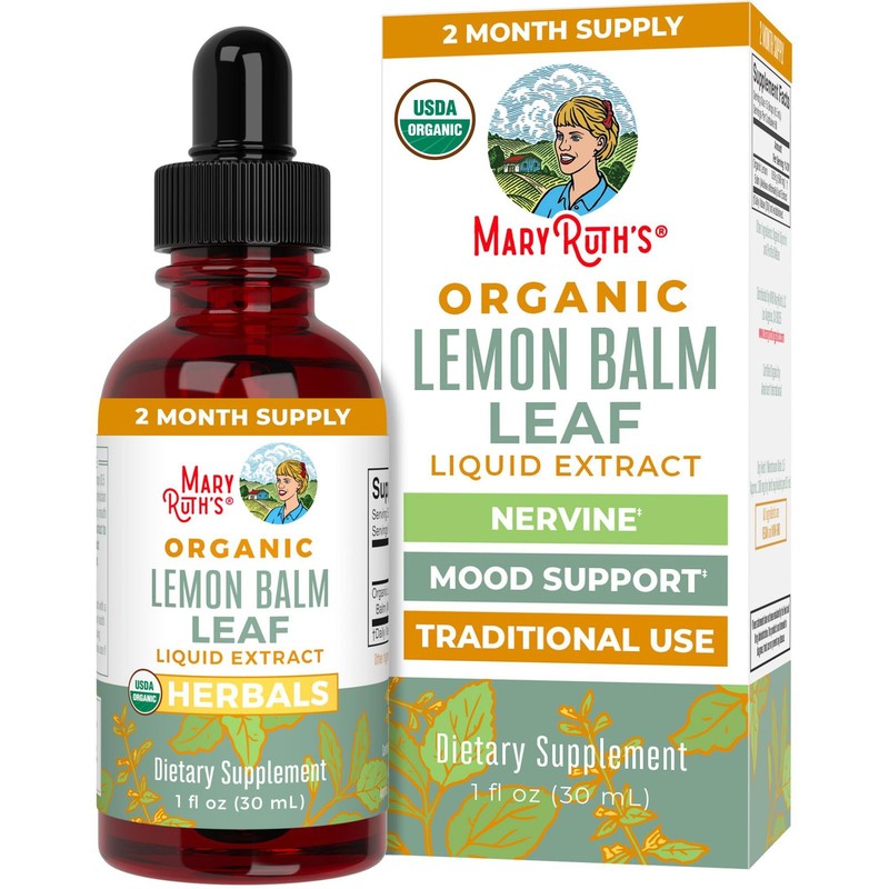 6/27 MARYRUTH’S Organics Lemon Balm Leaf Liquid Extract | Mood Support | Relaxat