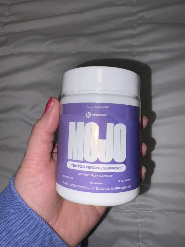 Kinobody Mens Mojo Testosterone Support Supplement Booster NEW 30 Day 7/2027