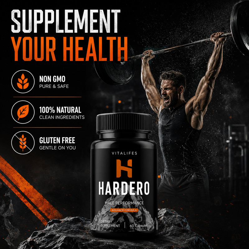 ( 1 Pack ) Hardero Advanced Male Support Supplement Hard Ero 60 Capsules gallery
