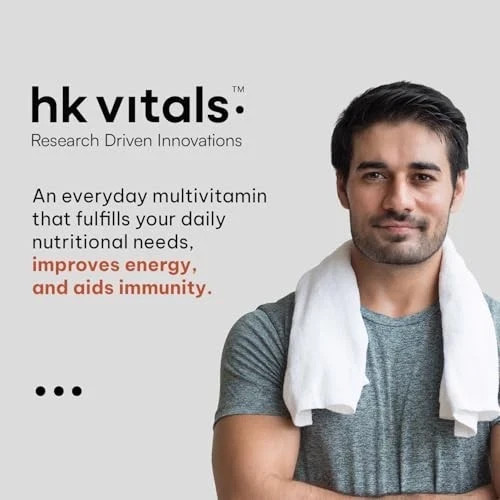 HK Vitals Multivitamin Tablets Men Women Zinc Vit C D3 Ginseng 60 Ct gallery