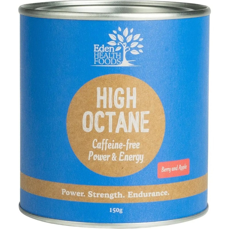 New Eden Healthfoods High Octane Caffeine-free Power & Energy 150g Berry & Apple
