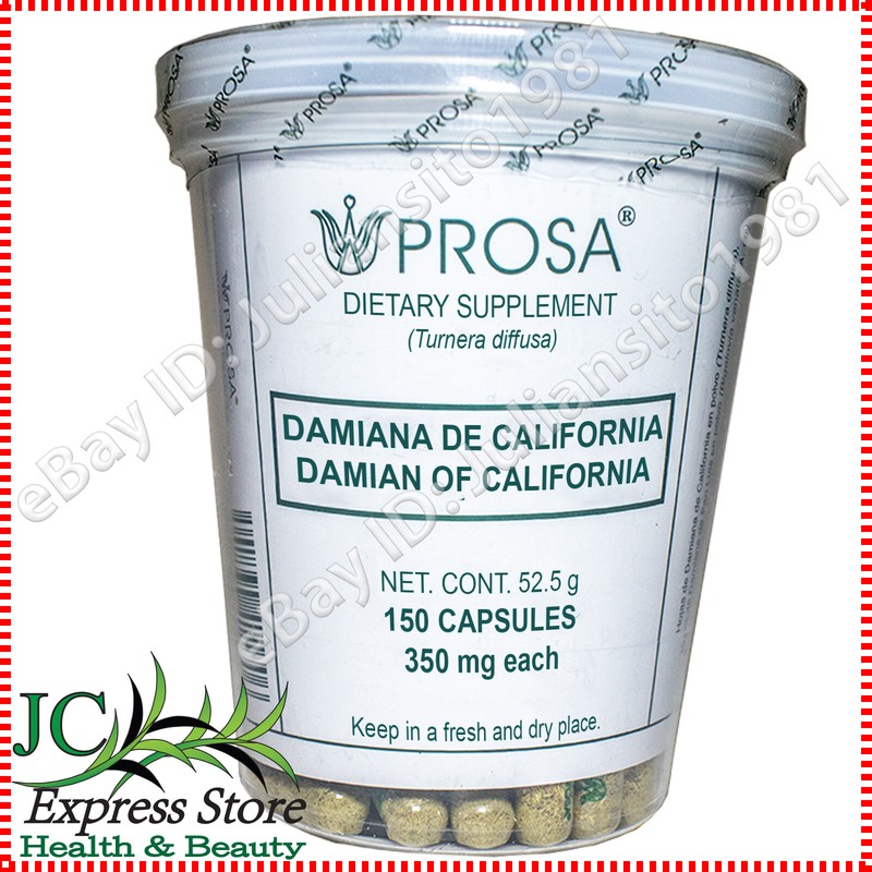 DAMIANA DE CALIFORNIA 150 CAPSULAS 350 MG TURNERA AWAKEN THE SEXUAL APPETITE