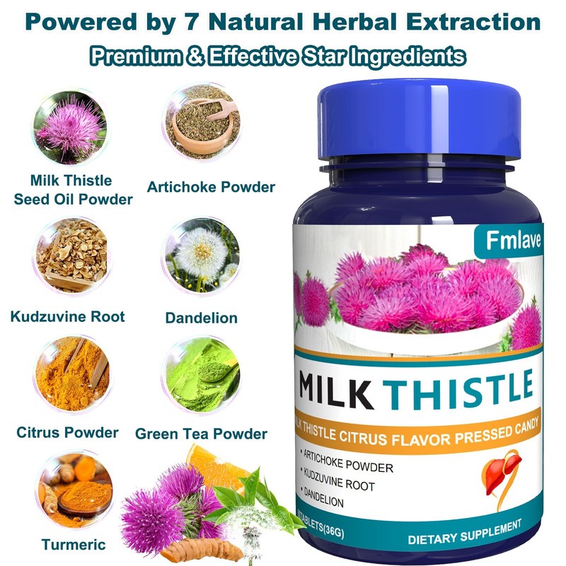 Liver Cleanse Detox Repair -60 counts Milk Thistle Dandelion Support Supplement