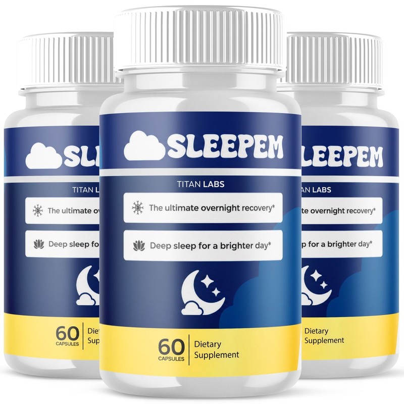 (3 Pack) Sleepem Pills Advanced Formula Brain Health Support Supplement 180 Caps