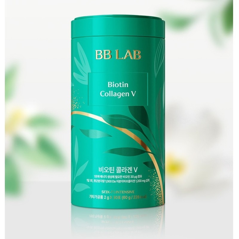 BB LAB Biotin Collagen V Intensive Powder 30 Sticks Hair Skin Nails K-Beauty