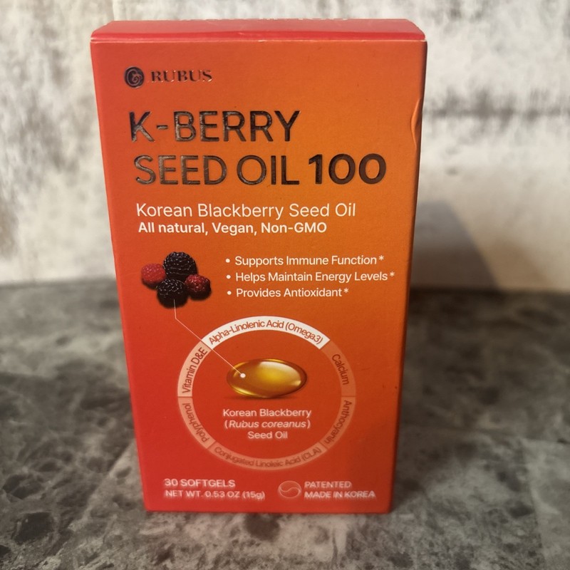K-Berry Seed Oil 100 Korean Blackberry Seed Oil NEW Expires September 2026
