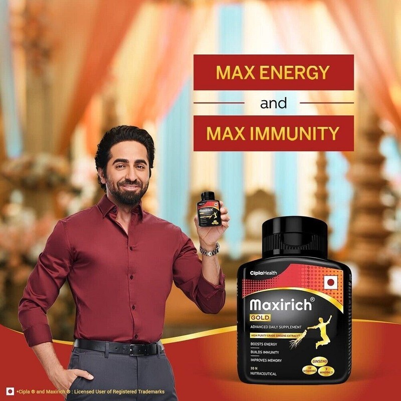 (PACK OF 2) Cipla Maxirich Gold Daily Multivitamin (30 Softgels EACH ) gallery
