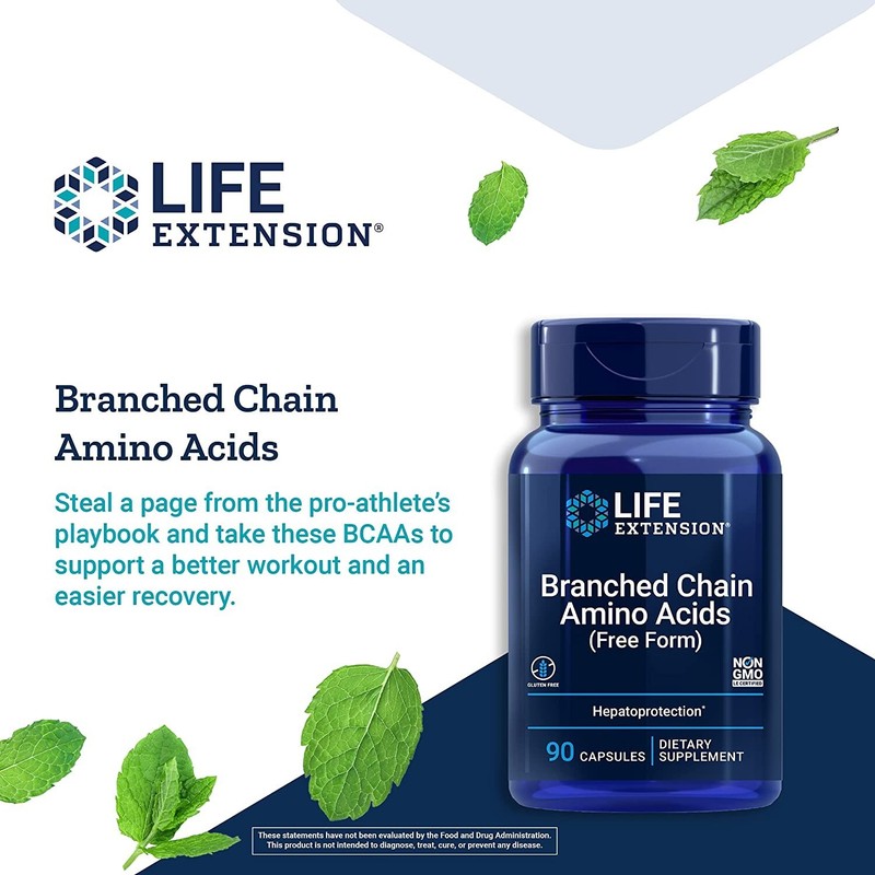 Life Extension, Branched Chain Amino Acids, 90 capsules gallery