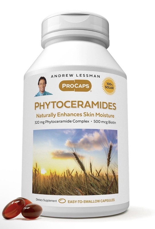 Phytoceramides with Biotin 240 Softgels -Skin Vital Natural Internal Moistu New