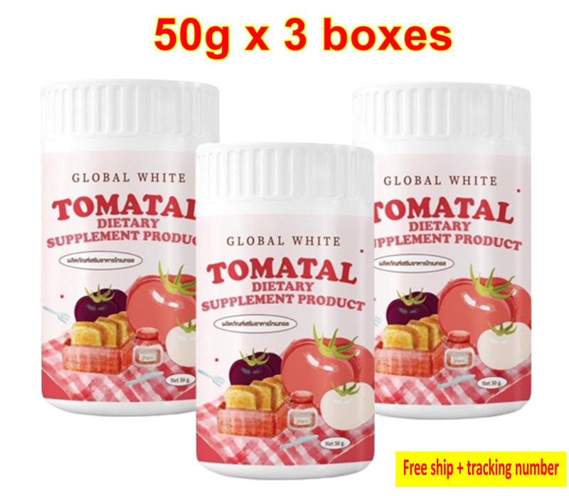 3X Global White Tomatal Tomato Powder Drink Acne Nourish Beautiful & White Skin