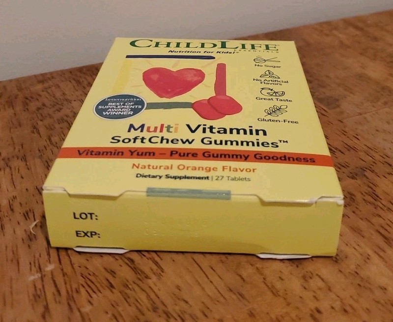 Childlife Multi Vitamin SoftChew Gummies Natural Orange 27 Tabs (Exp. 05/2028) gallery
