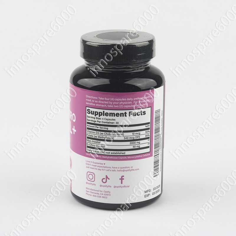 Optify Myo & D-Chiro Inositol - Vitamin D3, Folate - Hormone & Ovarian Support gallery
