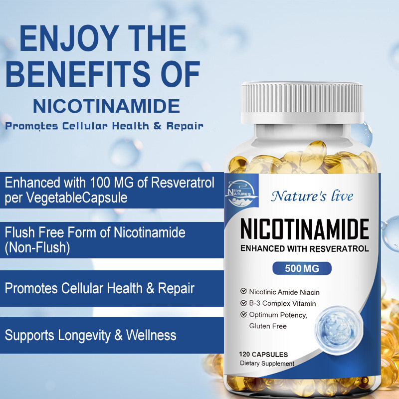 Resveratrol Natural Anti-aging - NAD Supplement 120/240/480 Capsules Anti-aging gallery