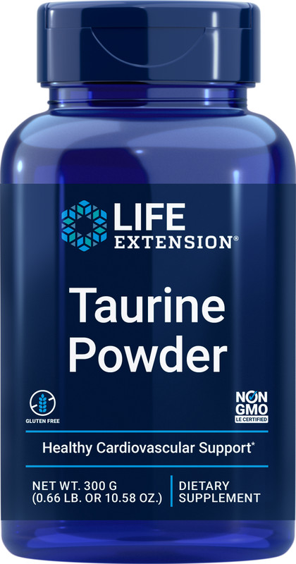Life Extension Taurine Powder Gluten-Free, Non-GMO, Vegetarian – 300 Grams