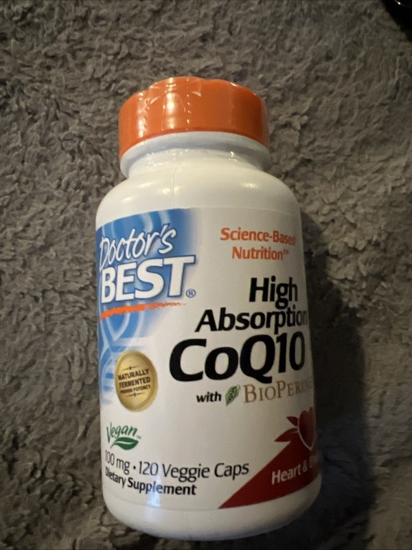Doctor's Best CoQ10 High Absorption 120 Count EXPIRATION DATE 8/2024 But SEALED
