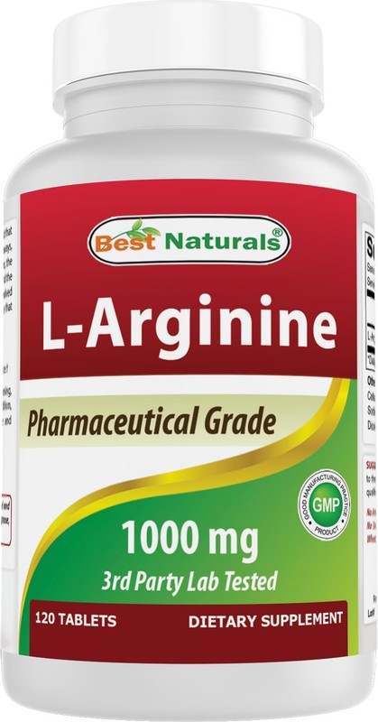 (New Improved Formula) Best Naturals L-Arginine 1000 mg 120 Count (Pack of 1)