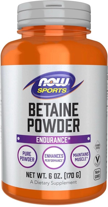 NOW Sports Betaine Powder 6 Oz Endurance, Maintains Muscle Pure Powder EXP 27