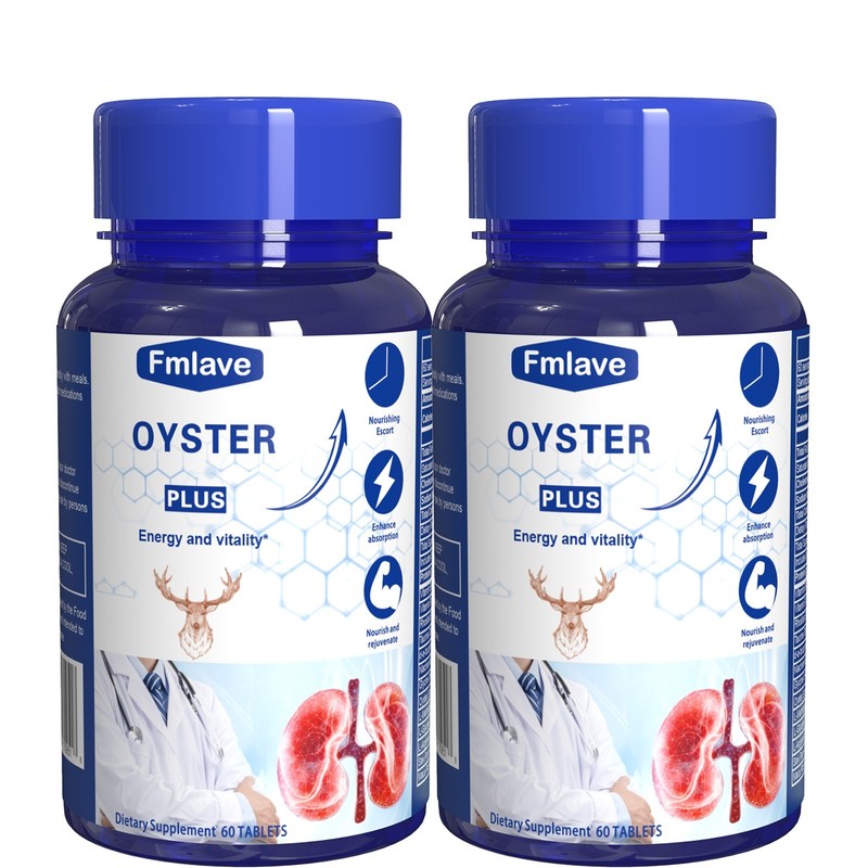 2x Oyster Extract Supplement Support Male Energy & Vitality Kidney Healthy 120ct