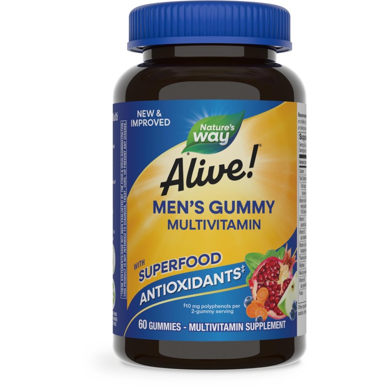 Nature’s Way Alive! Men’s Daily Gummy Multivitamin, Supports Energy Metabolism*